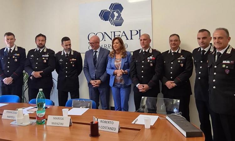 Confapi Calabria: giornata formativa su Protocollo legalità Carabinieri