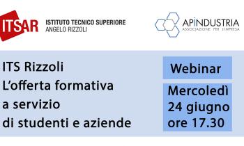 Webinar: ITS Rizzoli, l’offerta formativa a servizio di studenti e aziende