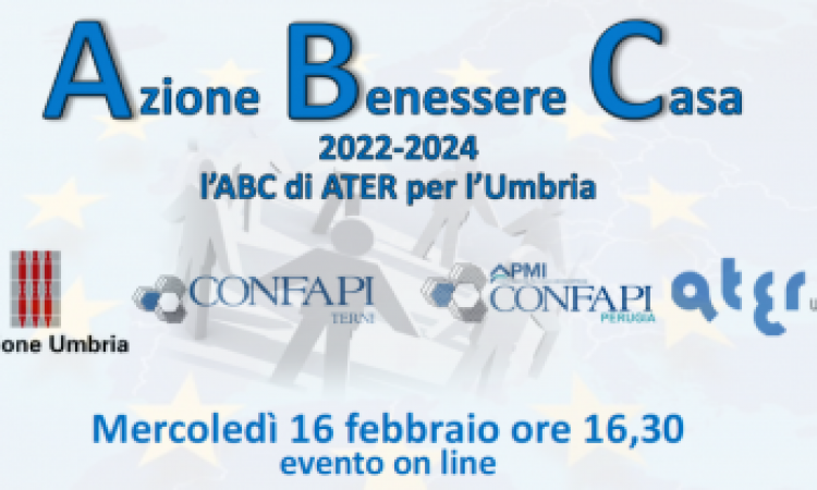 Azione Benessere Casa – 2022-2024 -l’ABC di ATER per l’Umbria