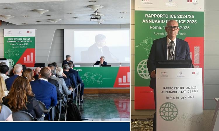 Vicepresidente Napoli alla presentazione del Rapporto ICE 2024/25.