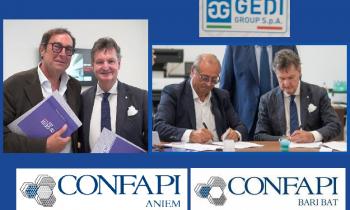 CONFAPI ANIEM: SOTTOSCRITTO ACCORDO AZIENDALE GEDI GROUP S.P.A