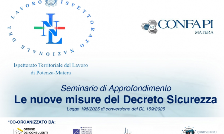 Le nuove misure del Decreto Sicurezza sul Lavoro