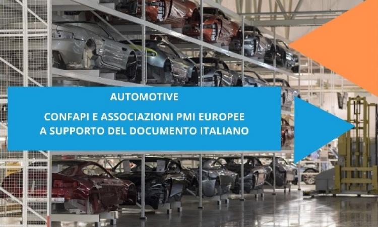 AUTOMOTIVE. CONFAPI E ASSOCIAZIONI PMI EUROPEE A SUPPORTO DOCUMENTO ITALIANO