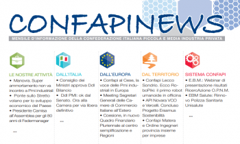 ONLINE IL NUOVO NUMERO DI CONFAPINEWS