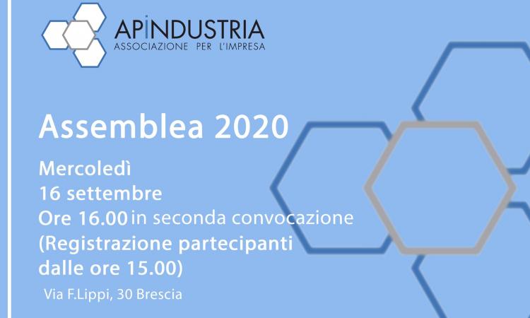 Mercoledì 16 settembre Assemblea elettiva di Apindustria Brescia