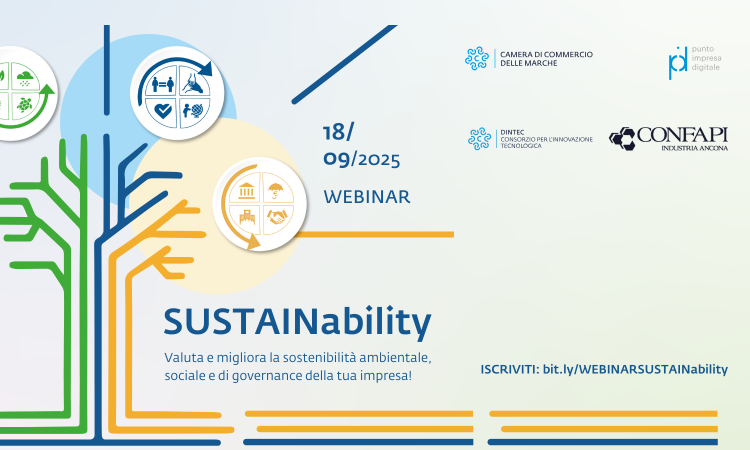 WEBINAR SUSTAINability: I NUOVI STRUMENTI E SERVIZI GRATUITI CAMERALI PER  COGLIERE LE OPPORTUNITA' IN TEMA #ESG